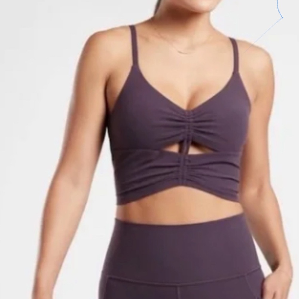 Athleta Cinched Longline Sports Bra